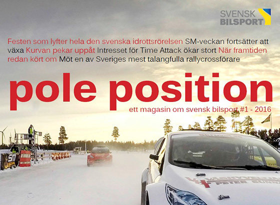Skärmdump på omslaget för polepsition magasinet